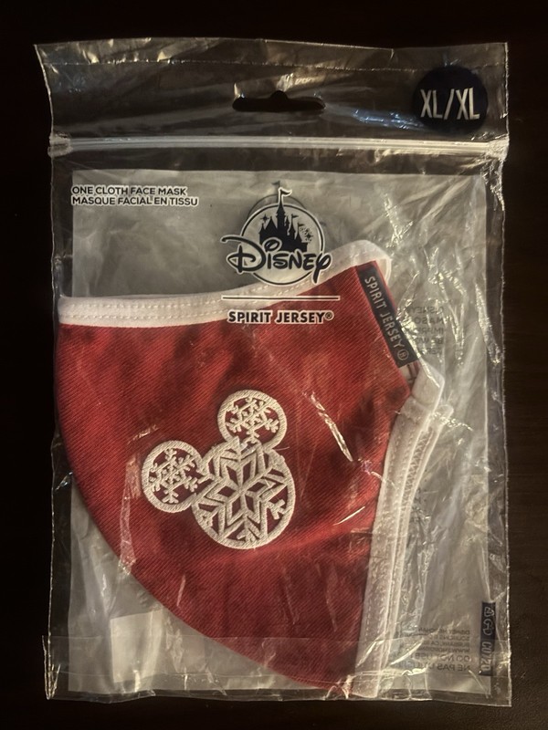 New Disney Snowflake Icon Face Mask Spirit Jersey Adult L / XL