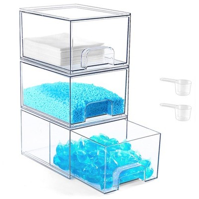 Laundry Pods Container and Laundry Detergent Powder Container Set, Dishwasher...
