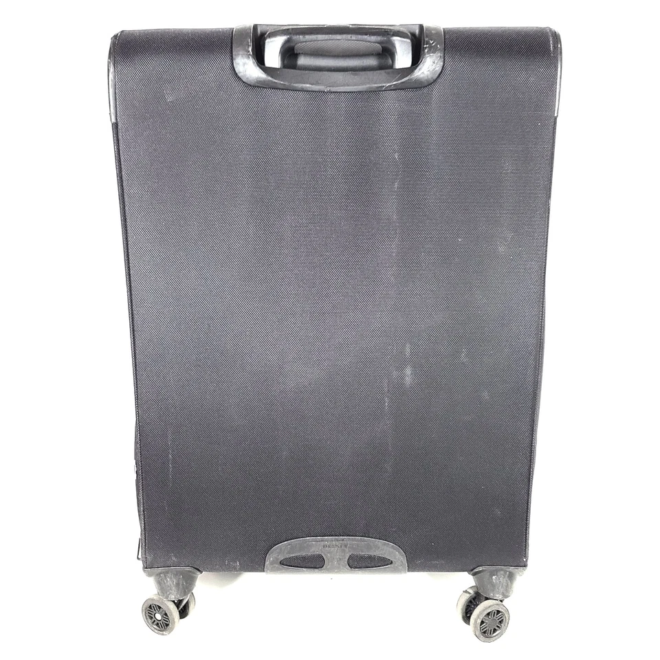 Delsey 27" Spinner Luggage Lightweight Soft Case Expandable Multi Pockets Black - Image 3 of 4