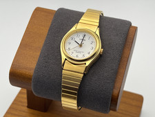 Lorus by Seiko Women's Watch Gold Tone 23mm V821-0120 Expansion Band New Battery