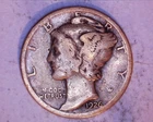 1926-D Mercury Head Silver Dime    **214-6