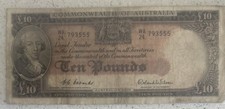 1954 Ten pound note, R62 Coombs Wilson, WA24 793555