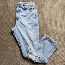 Wrangler Women  s High Rise Vintage Taper Jeans Distressed Size 14