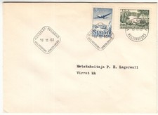 Douglas DC-6 Plane Aircraft Air Traffic Par Avion Finland 3,00mk FDC 1963