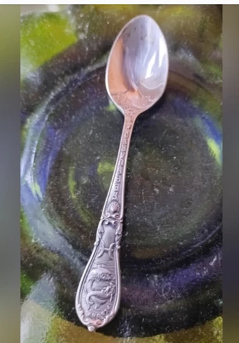 Zodiac By Gorham Sterling Silver Teaspoon "Pisces" February 5 7/8"