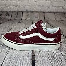 Vans Old Skool Premium Suede Low-Top Sneakers Men's 6.5 Women's 8 Burgundy
