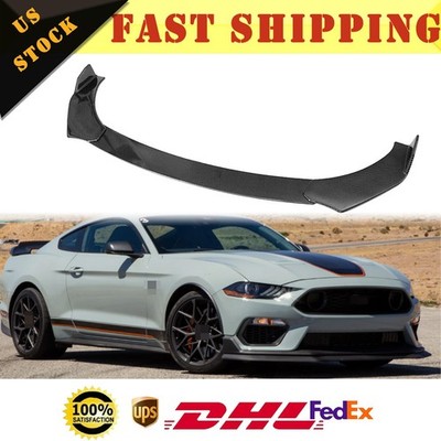 Universal Front Bumper Spoiler Splitter Kit Chin Protector Guard Lip Body US