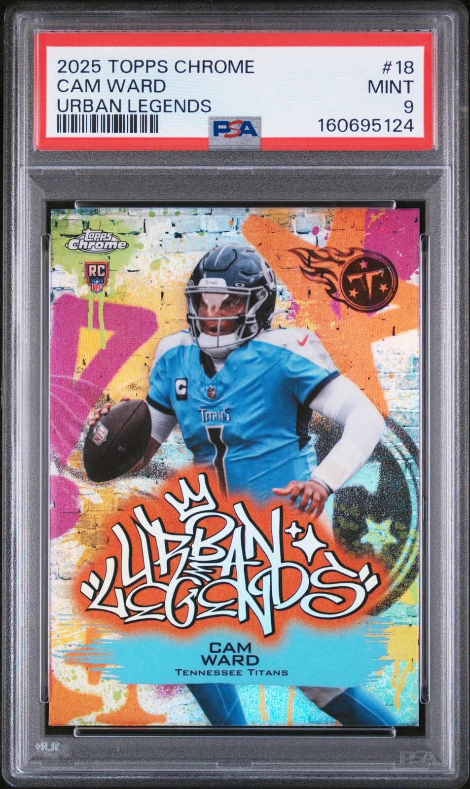 2025 TOPPS CHROME URBAN LEGENDS #18 CAM WARD PSA 9