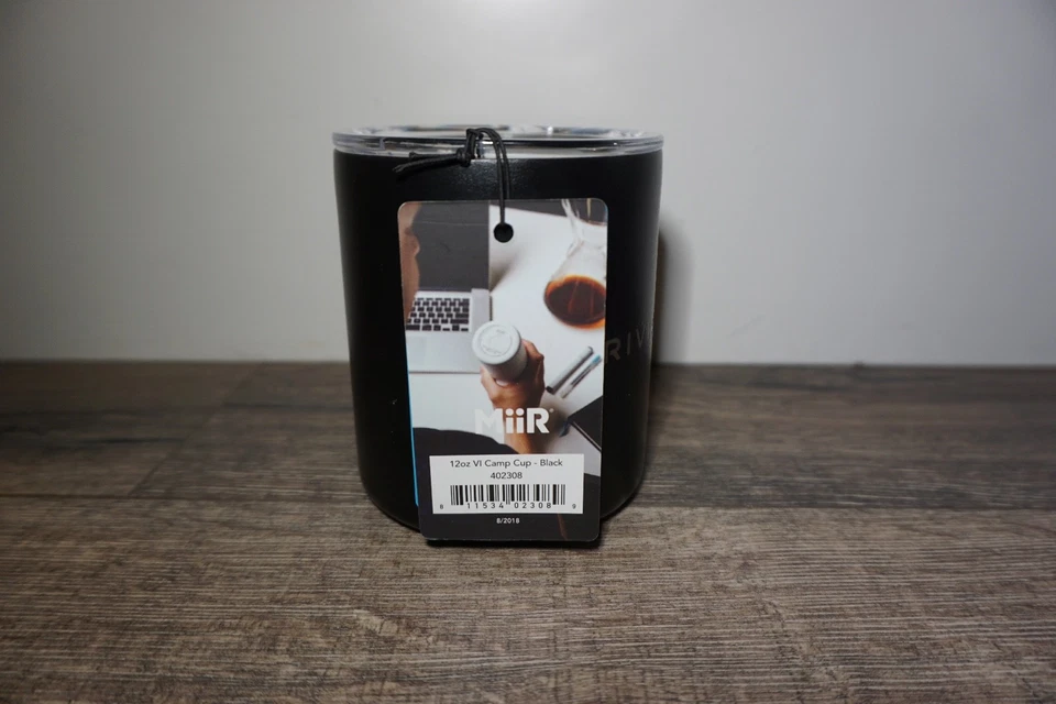 Rivian MiiR 12 унций черный из нержавеющей стали изолированный кофе чая путешествий кружка ручки с крышкой - Изображение 3 из 4