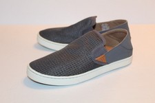 OluKai Pehuea Women  s Mesh Slip-On Sneakers Shoes Grey Size 9