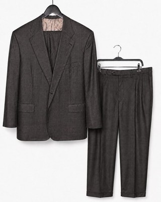 Kiton Napoli Super 180s 14 Micron Wool 2-Piece Suit Bergdorf Goodman Italy