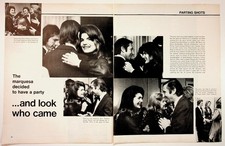 Jackie Kennedy Onassis Spain Party 1970s Vintage Magazine Article Ephemera