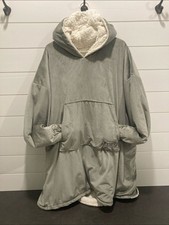 The Comfy Original Oversized Wearable Blanket Hoodie-Greenish/Gray-One Size-GUC