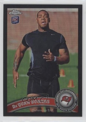 2011 Topps Chrome Black Refractor 30/299 Da'Quan Bowers #72 Rookie RC n0c