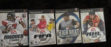 PS2 2004 Sports Game 4-Game Bundle Madden 2004 NHL 2004 FIFA 2004 High Heat MLB 