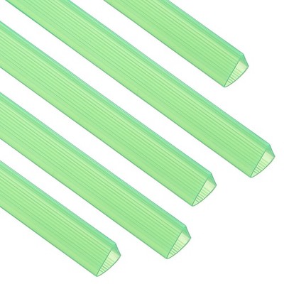 20Pcs 13x15mm Binding Bars, 120 Sheets Capacity, Transparent Green