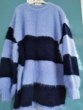 Oversized Angora Sweater Blended Jumper Fluffy Fuzzy Super Soft Pullover Knit