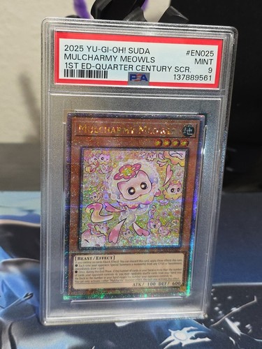 Mulcharmy Meowls [Quarter Century Secret Rare] SUDA-EN025 YuGiOh Supreme Darkness card