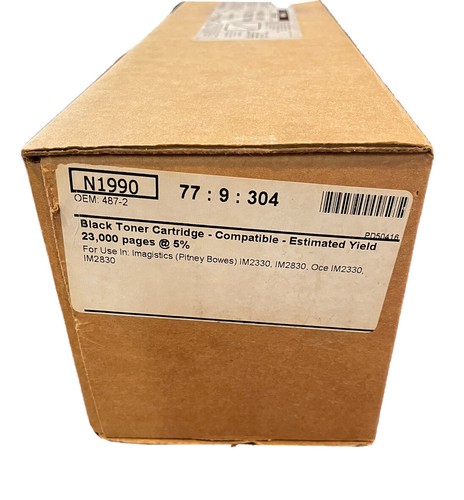 PitneyBowes Imagistics Black compatible Toner cartridge for IM2330 IM2830 IM2830 - Picture 3 of 3