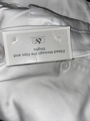 CJ Banks 24W NWT Shaped Fit Mid Rise Trouser White - Picture 8 of 8