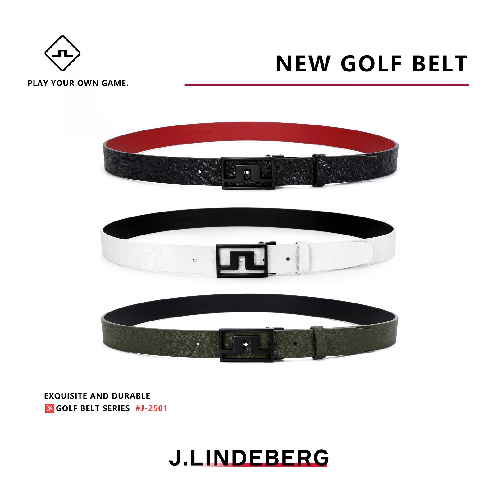 J.LINDEBERG Golf Men's/Women's Sport Belt #2501-New Hot Sale
