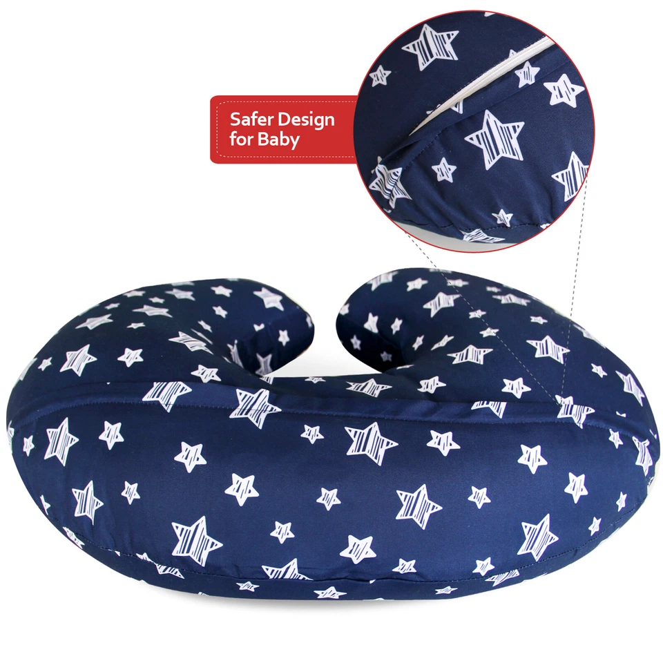Nursing Pillow Cover for Breastfeeding & Bottle Feeding Snug Fits Boppy Pillow - Image 3 of 4