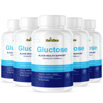 Gluctose- Blood Support- 5 Bottles- 300 Capsules