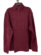 POLO Ralph Lauren Men's 1/4 Zip Long Sleeve Pullover Sweater Wine