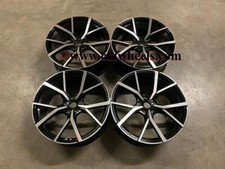 18" VW Golf R Estoril Style Alloy Wheels Gloss Black Golf MK5 MK6 MK7 MK7.5