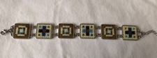 Bracelet 15mm Fantaisie Metal Et Perle - Fait Main