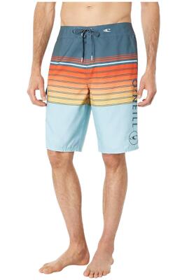 O'NEILL Men's 21 Inch Geo Print Boardshorts Slate