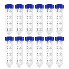 Lab 50mL Centrifuge Tubes ,Sterile Conical Screw Cap Vial Tubes,Leak-Proof Caps