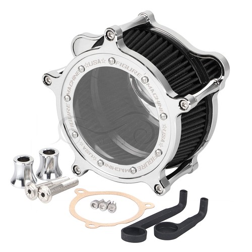 Motor Clarity Air Cleaner Black Intake Filter Mount For Harley Touring Trike 17+ - Picture 3 of 14