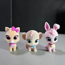 Disney Jr T.O.T.S. Tiny Ones Flocked Animal Mixed Lot of 3 Figures Heads Bobble❤