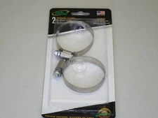 Ideal Tridon 5528058 Hy-Gear Clamps 1-1/4" to 2-1/4" Carded Two-Pack