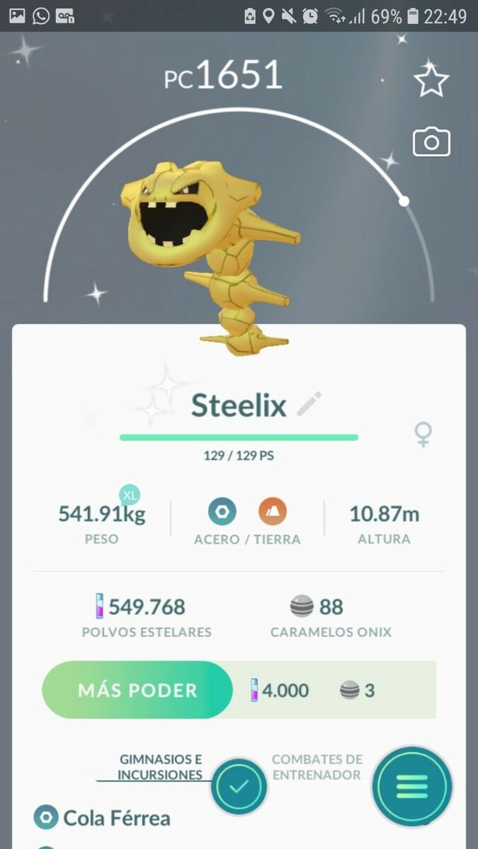 SHINY ✨ ONIX or GOLDEN STEELIX!!! ✨ - PKMN GO!!! - NON REGISTERED!