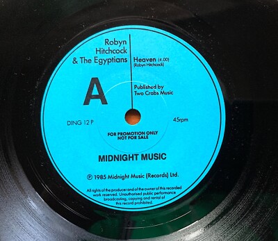 Robyn Hitchcock - Heaven - 7'' single - promo - one sided - 1985