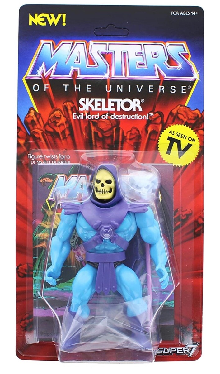 Masters of The Universe ビンテージスケルトンアクションフィギュア スタンダード Amazon.com: Masters of The Universe Vintage Skeletor Action