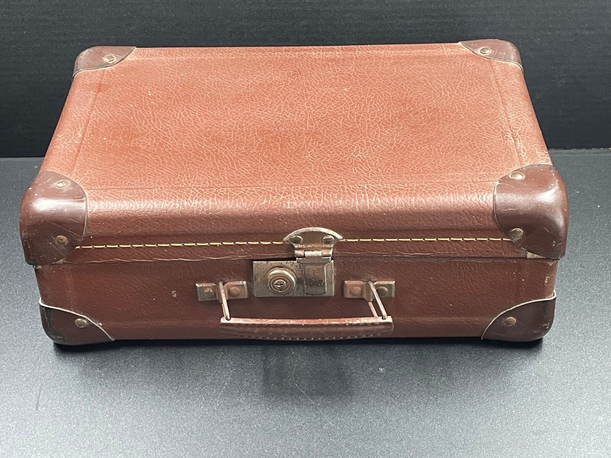 véritable valise vintage carton bouilli, valisette