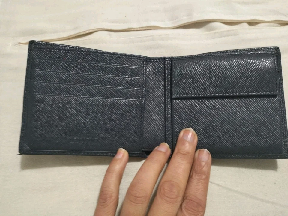 Portafoglio Prada Blu Saffiano Cuoio - Immagine 4 di 4