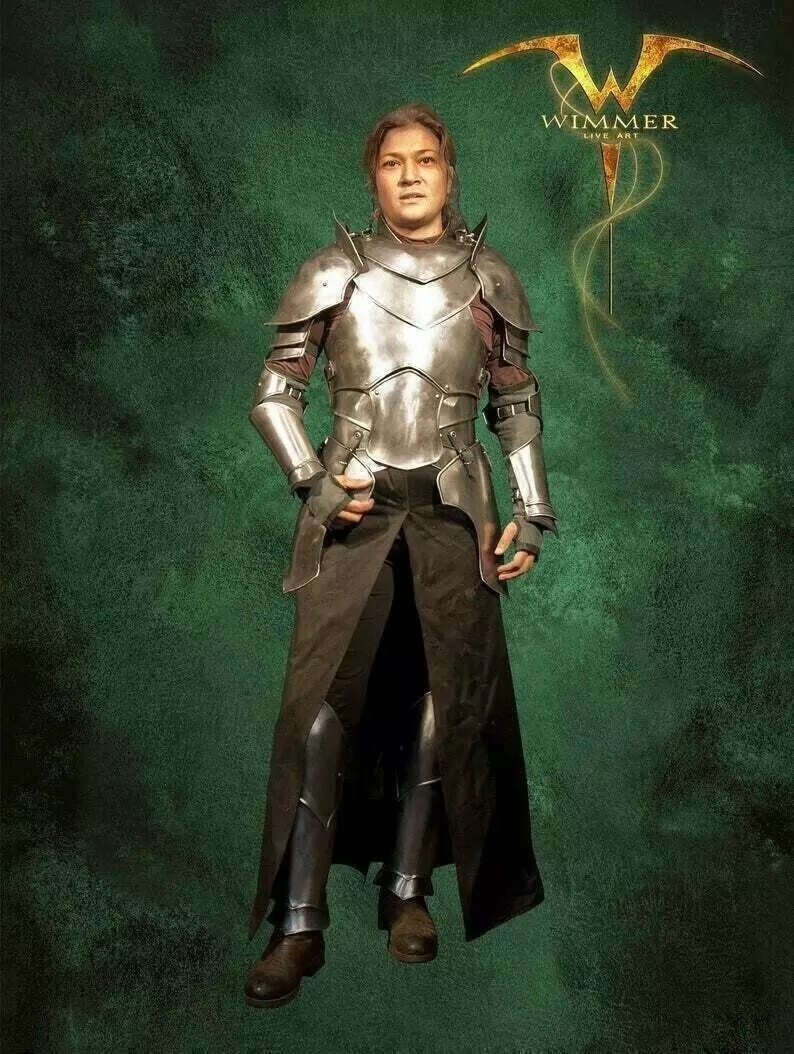 Medieval Metal women Armor Easy To Wear Larp Costume Easy To Wear