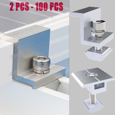 100PCS Solar Panel Montage Klemme Halterung End Klemme Für 30mm Gerahmte Pane