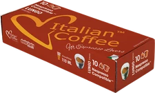 100 ITALIAN COFFEE capsules compatible w/ Nespresso, Espresso pods FREE SHIPPING