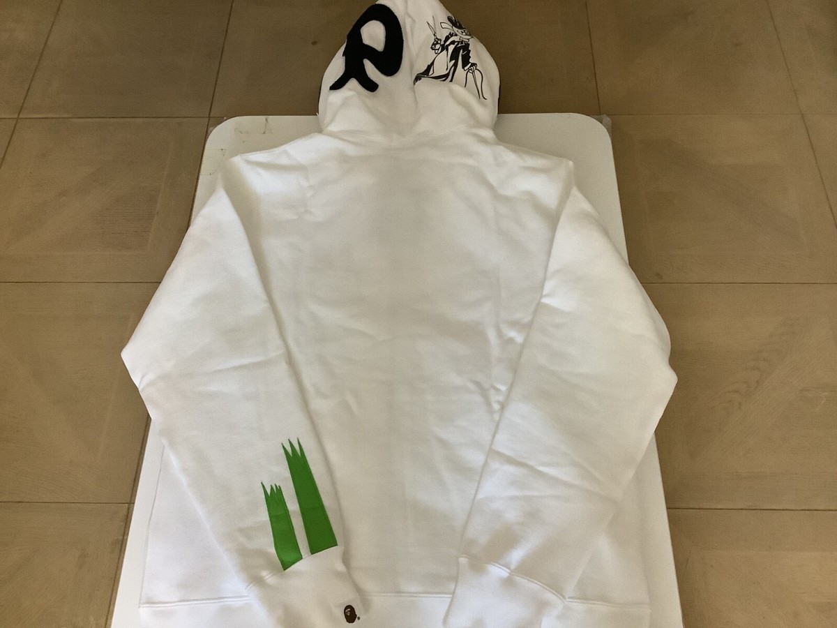 A bathing ape シャークパーカー パンダ zip up ホワイト 激レア・初期】A BATHING APE ア・ベイシング・エイプ シャーク