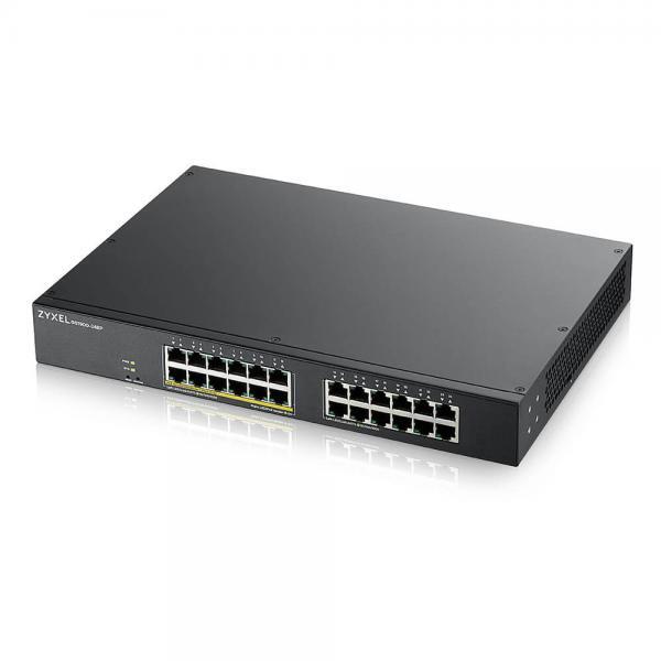 SWITCH ZYXEL GS1900-24EP-EU0101F 24P GIGABIT (12P POE EROG FINO 130W) - SUPP.IPV