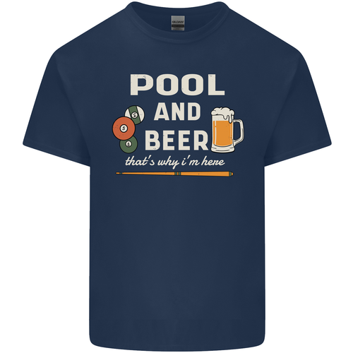 Men's T-shirt Pool And Beer Print Cotton Graphic Tee For Men_voghion.com