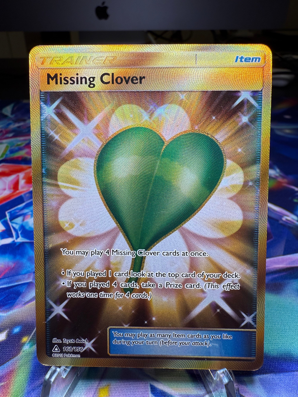 Missing Clover Pokemon TCG Ultra Prizm 168/156 Ultra Rare DMG