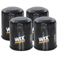 Wix Set of 4 Engine Motor Oil Filters for Acura Honda Hyundai Infiniti Nissan