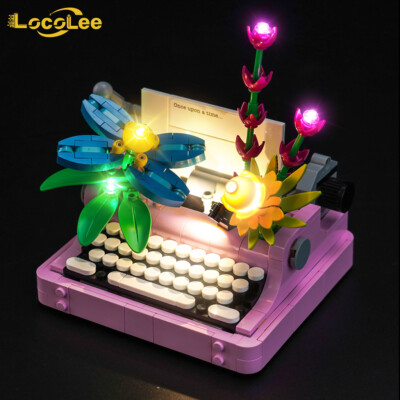 LocoLee LED Light Kit for LEGO Creator 3-in-1 31169 Typewriter with Flowers