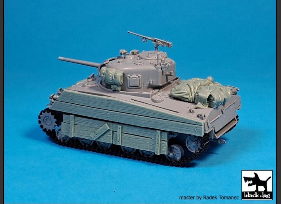 Set accessori Sherman Black Dog T72164 1/72 M4A2 per Zvezda foto 2